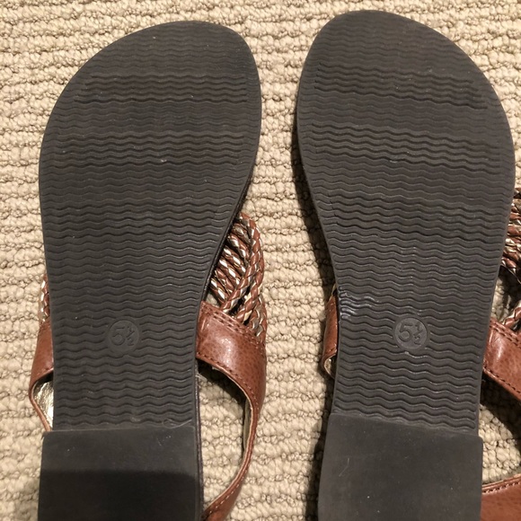 Gold/Brown Sandals - Picture 3 of 3